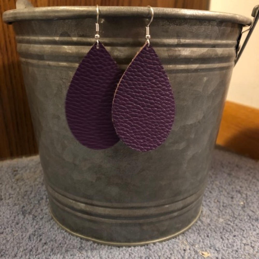 Faux Leather Earrings